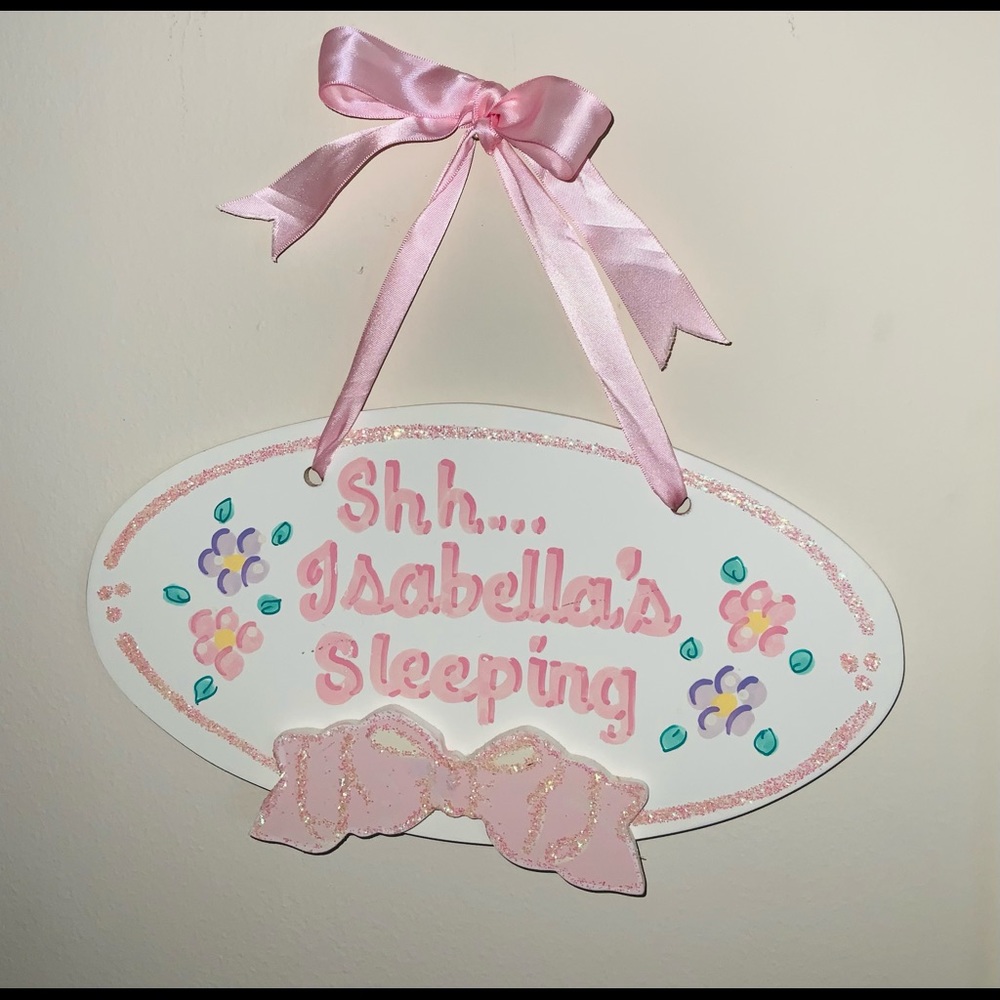 Little Girls Personalized “Isabella” room decor
